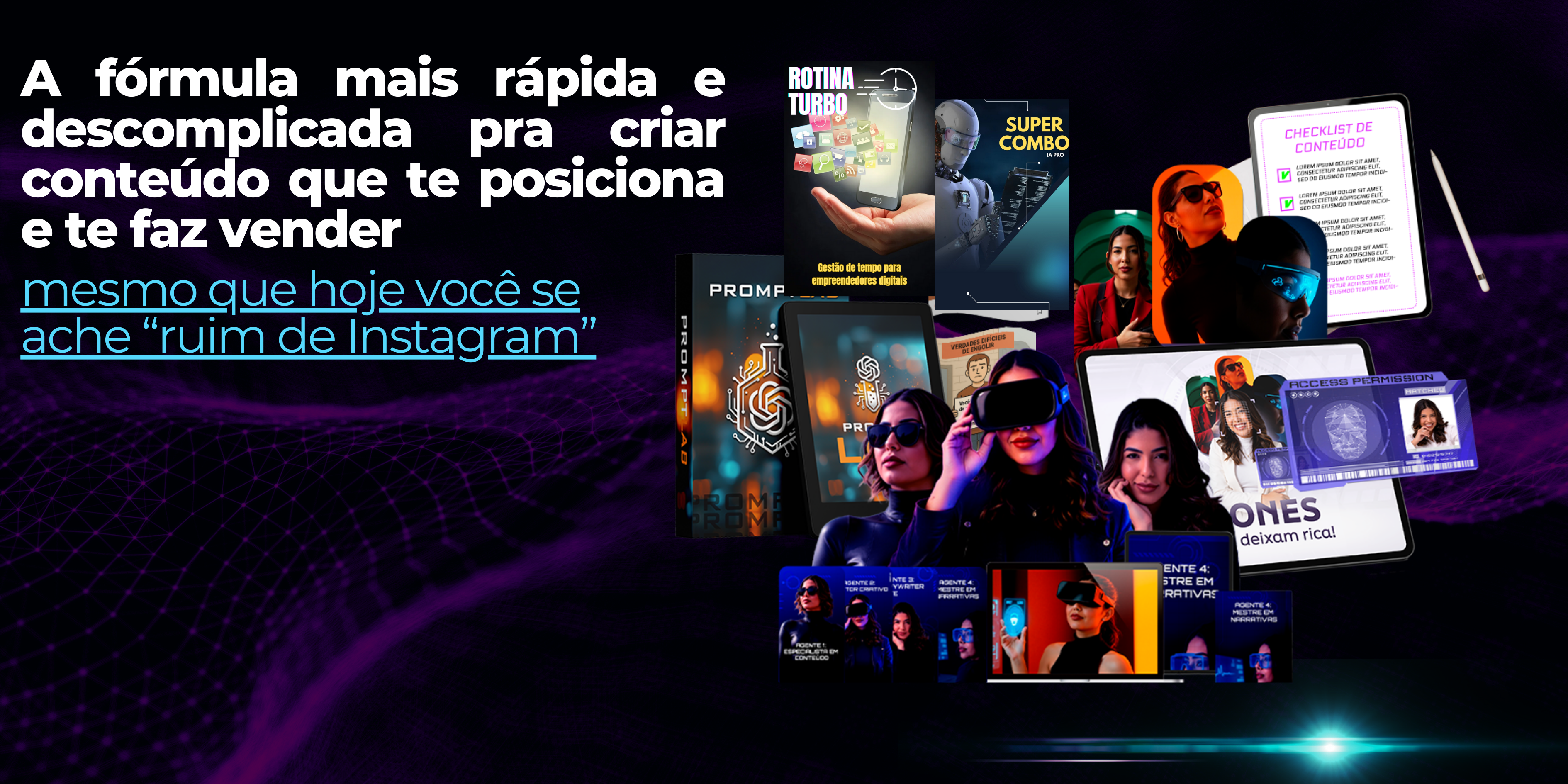 Cópia de Banner para loja online rastreio de pedido moderno azul neon